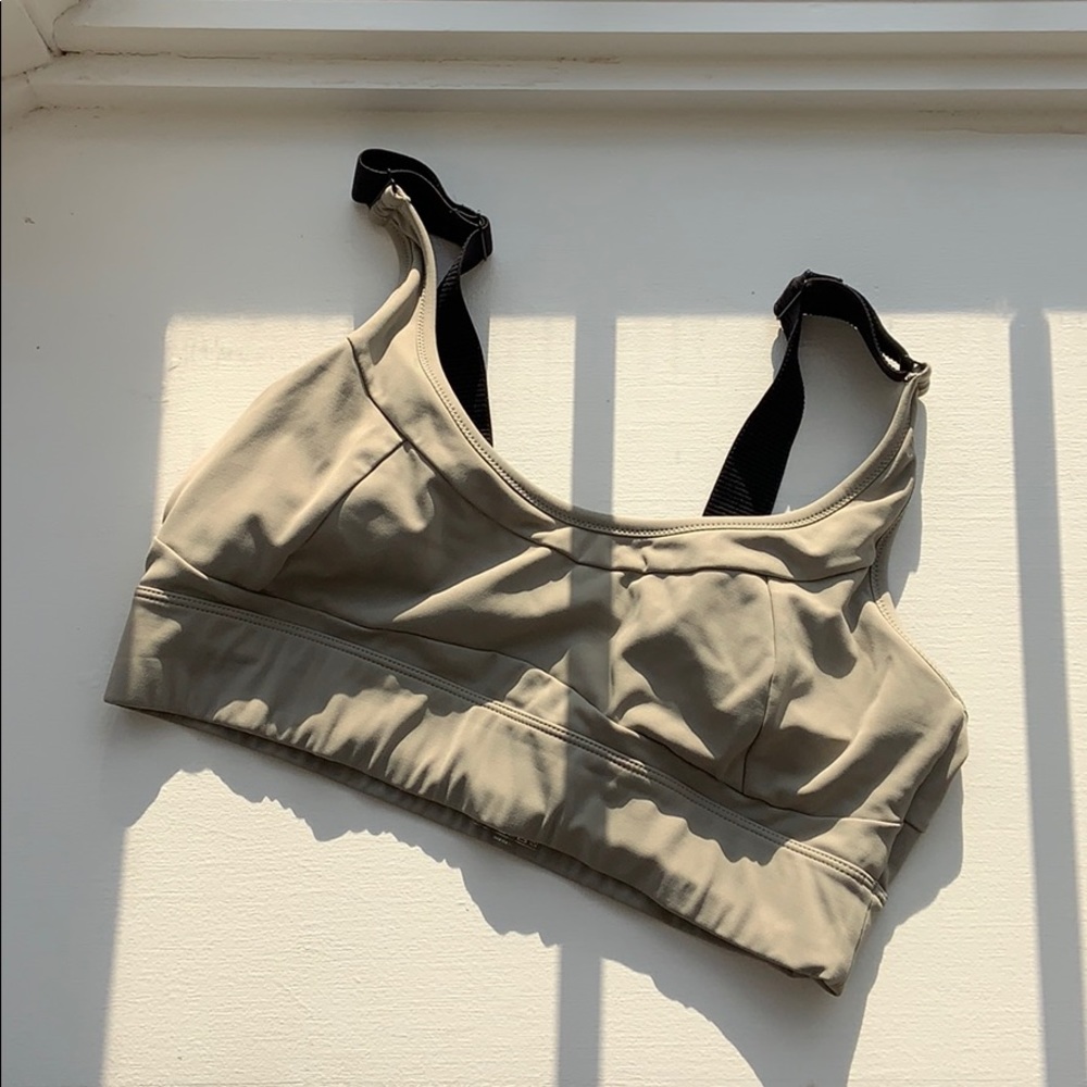 tan sports bra